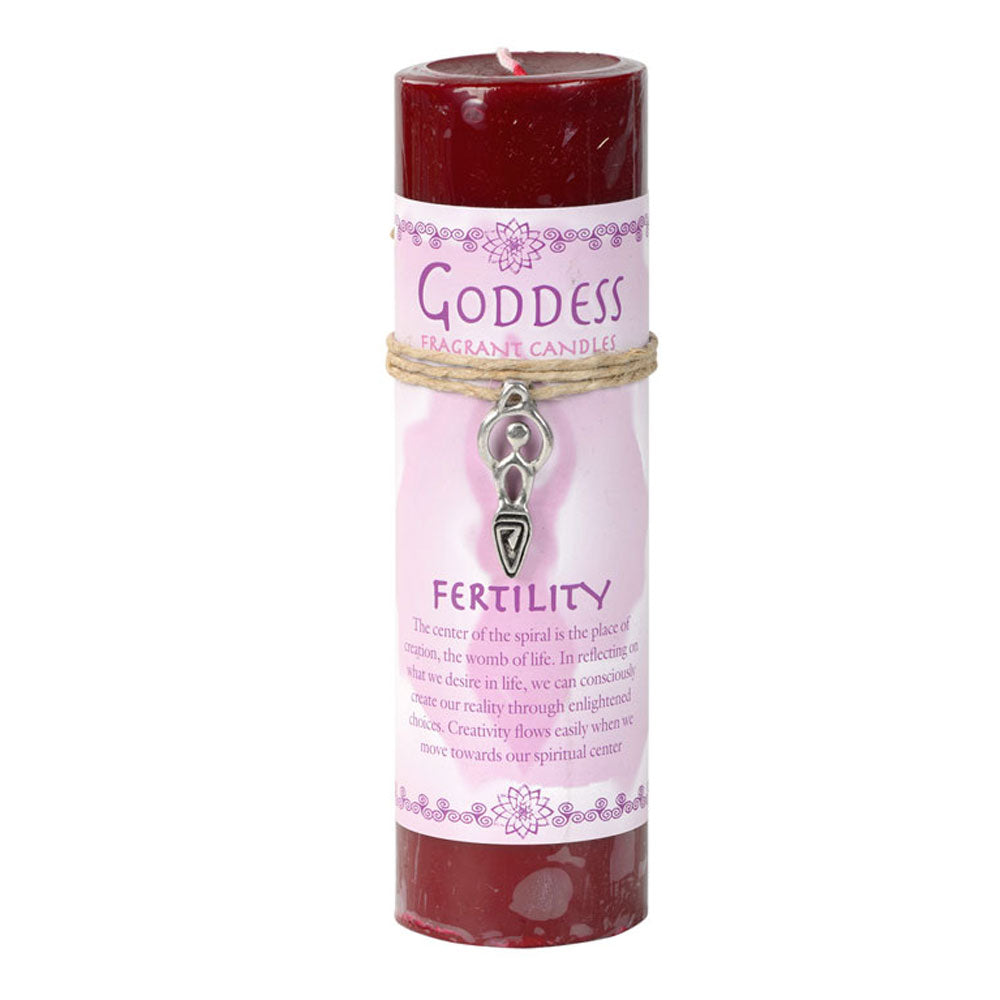 Fertility Pillar Candle (with Goddess Pendant) Labyrinth Trading