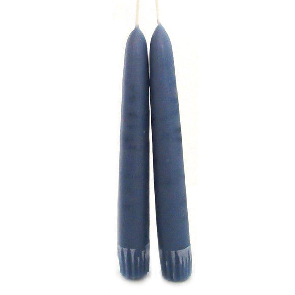 Wholesale Old-Fashioned Taper Candle Pair (Colonial Blue)