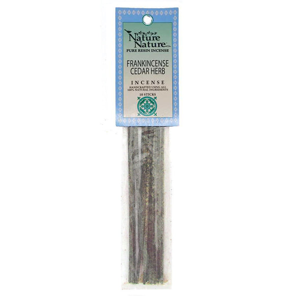 Wholesale Frankincense & Cedar Incense (10 Sticks) by Nature Nature