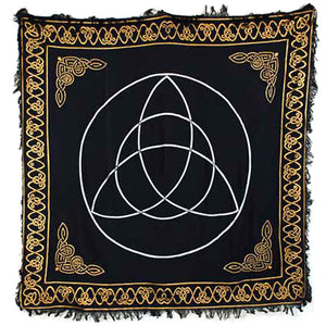 Wholesale Gold-Bordered Triquetra Altar Cloth (36 Inches)