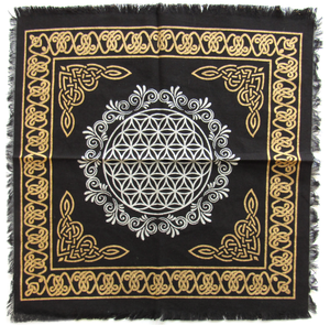 Wholesale Flower of Life Altar Cloth (18 Inches)