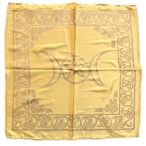 Wholesale Gold Triple Moon Altar Cloth (21 Inches)