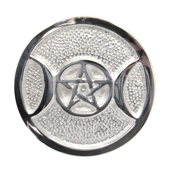 Wholesale Silver-Plated Triple Moon Altar Tile