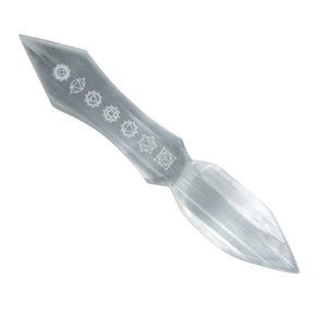 Wholesale Selenite Seven Chakras Athame