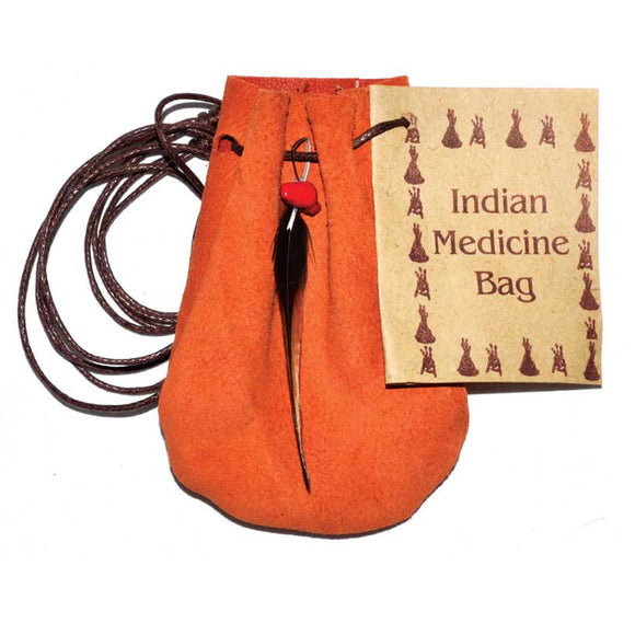 Wholesale Leather Medicine Bag (Orange)