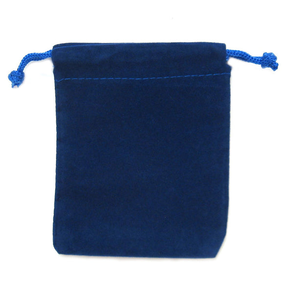 Wholesale Blue Velveteen Bag (3x4 Inches)