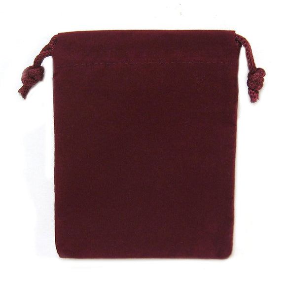 Wholesale Burgundy Velveteen Bag (3x4 Inches)