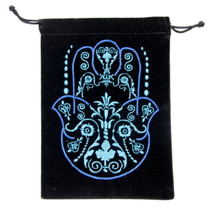 Wholesale Set of 10 Fatima Hand Embroidered Velveteen Bags (5x7 Inches)