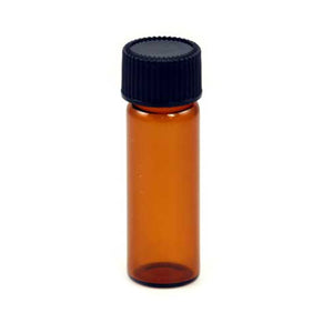 Wholesale Amber Glass Bottle with Cap (1 dram)