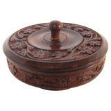 Wholesale Carved Wooden Bowl with Lid