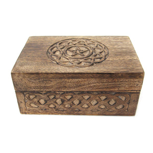Wholesale Celtic Pentagram Wooden Box