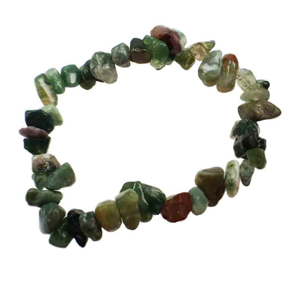 Wholesale Bloodstone Chip Bracelet