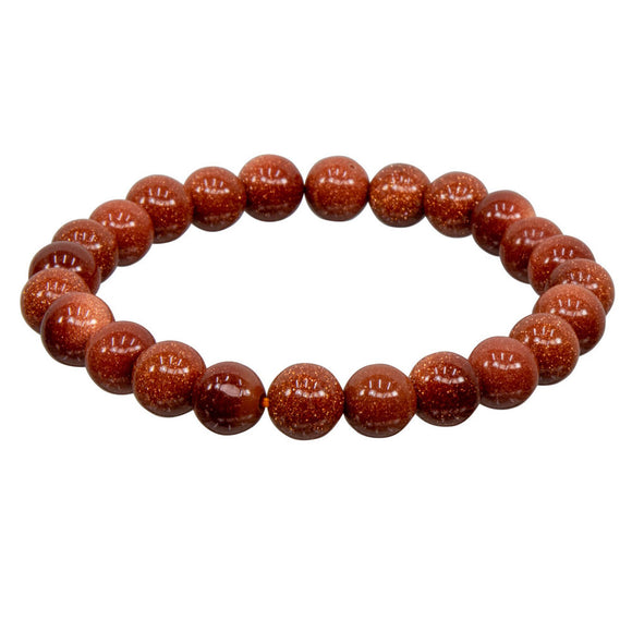 Wholesale Goldstone Round Bead Bracelet (8mm)