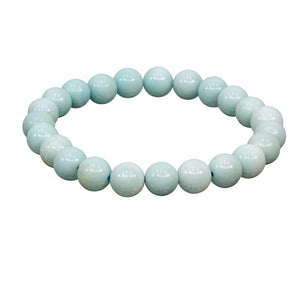 Wholesale Amazonite Round Bead Bracelet (8mm)