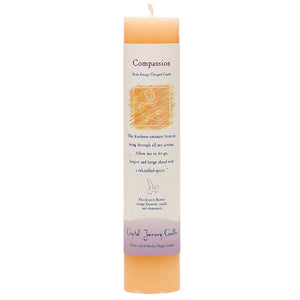 Wholesale Compassion Pillar Candle by Crystal Journey