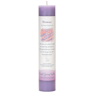 Wholesale Harmony Pillar Candle by Crystal Journey