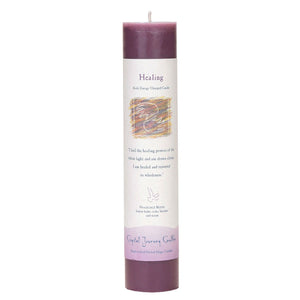 Wholesale Healing Pillar Candle by Crystal Journey