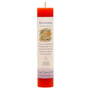 Wholesale Housewarming Pillar Candle by Crystal Journey