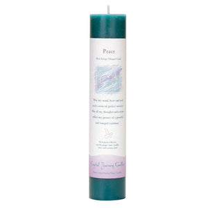 Wholesale Peace Pillar Candle by Crystal Journey