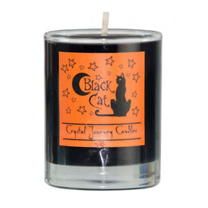 Wholesale Black Cat Soy Votive Candle in Jar by Crystal Journey