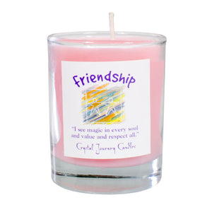 Wholesale Friendship Soy Votive Candle in Jar by Crystal Journey