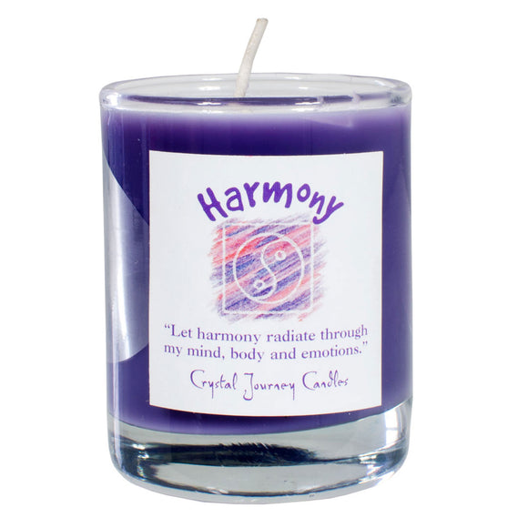 Wholesale Harmony Soy Votive Candle in Jar by Crystal Journey