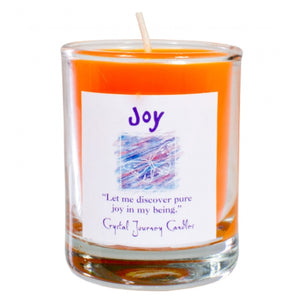 Wholesale Joy Soy Votive Candle in Jar by Crystal Journey