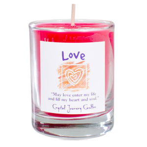 Wholesale Love Soy Votive Candle in Jar by Crystal Journey