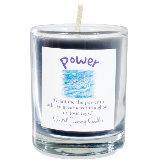 Wholesale Power Soy Votive Candle in Jar by Crystal Journey