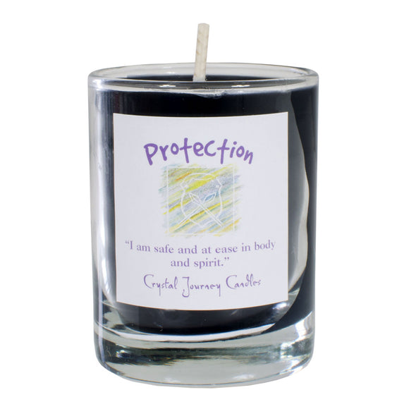 Wholesale Protection Soy Votive Candle in Jar by Crystal Journey