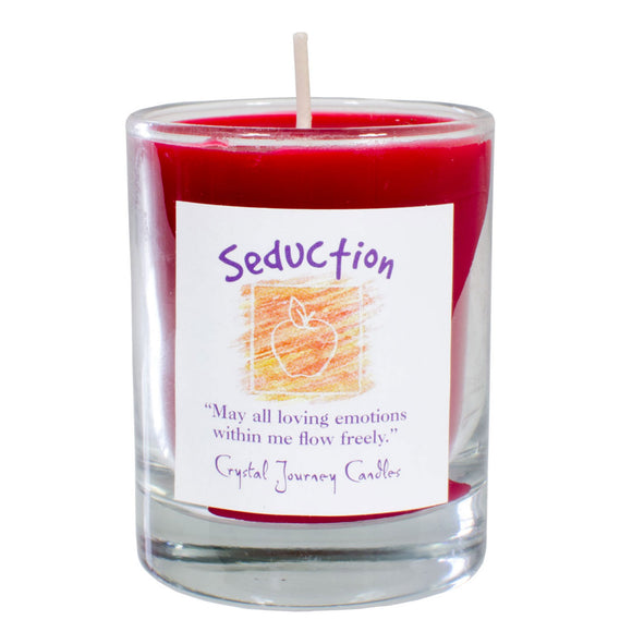 Wholesale Seduction Soy Votive Candle in Jar by Crystal Journey