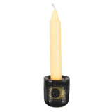 Wholesale Moon and Stars Black Ceramic Chime Candle Holder