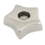 Wholesale Five-Pointed Star Mini Candle Holder (Silver)
