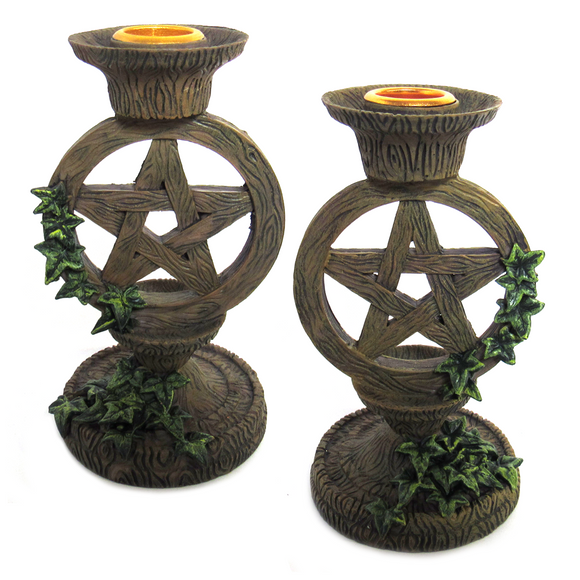 Wholesale Pentagram Taper Candle Holder (Set of 2)