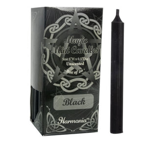 Wholesale Black Mini Candles (5 Inches) - Box of 20