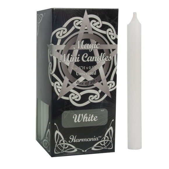 Wholesale White Mini Candles (5 Inches) - Box of 20