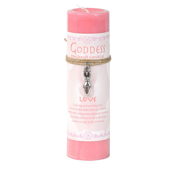 Wholesale Love Pillar Candle (with Goddess Pendant)