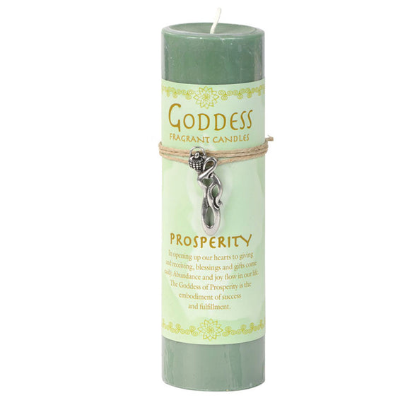 Wholesale Prosperity Pillar Candle (with Goddess Pendant)