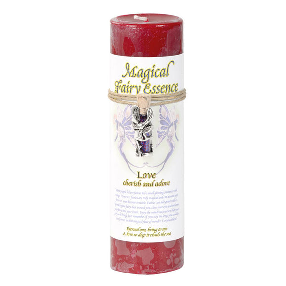 Wholesale Love Pillar Candle (with Magical Fairy Dust Necklace)