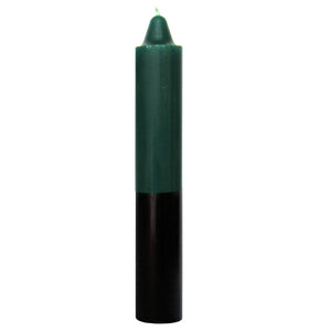 Wholesale Green/Black Jumbo Pillar Candle (9 Inches)