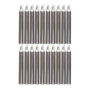 Wholesale Silver Mini Candles - Box of 20