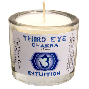 Wholesale Third Eye Chakra Soy Votive Candle in Jar by Crystal Journey