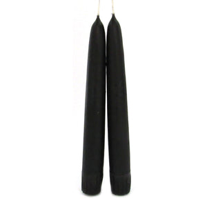 Wholesale Old-Fashioned Taper Candle Pair (Black)