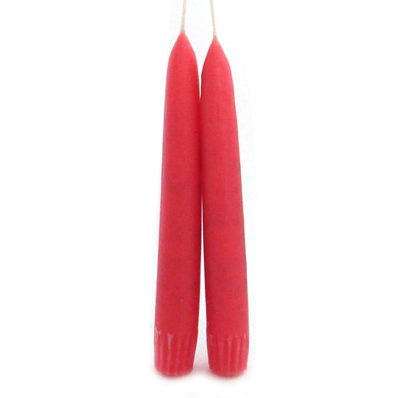 Wholesale Old-Fashioned Taper Candle Pair (Pink)