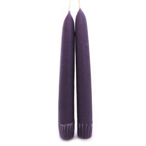 Wholesale Old-Fashioned Taper Candle Pair (Purple)