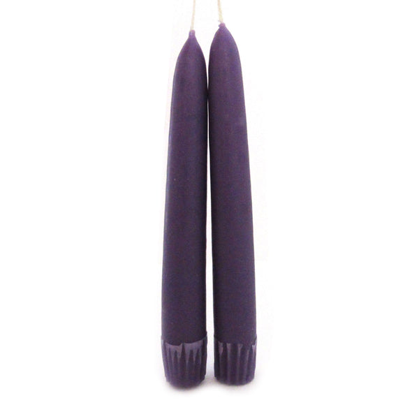 Wholesale Old-Fashioned Taper Candle Pair (Purple)