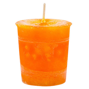 Wholesale Sacral Chakra Votive Candle by Crystal Journey