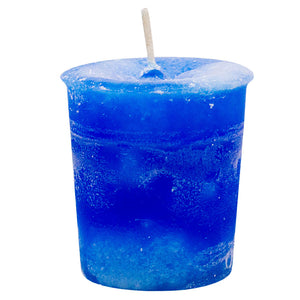 Wholesale Throat Chakra Votive Candle by Crystal Journey