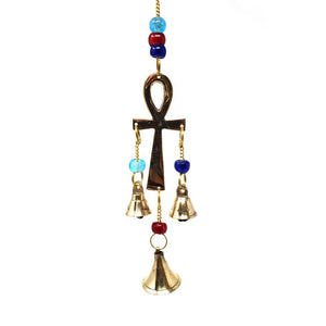 Wholesale Ankh Brass Chime with Beads
