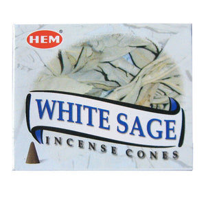 Wholesale HEM Incense Cones - White Sage